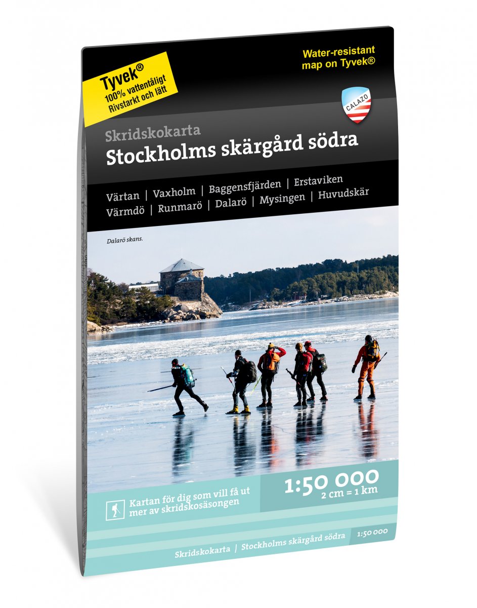 Online bestellen: Wandelkaart Stockholms skärgård - södra | Zweden | Calazo