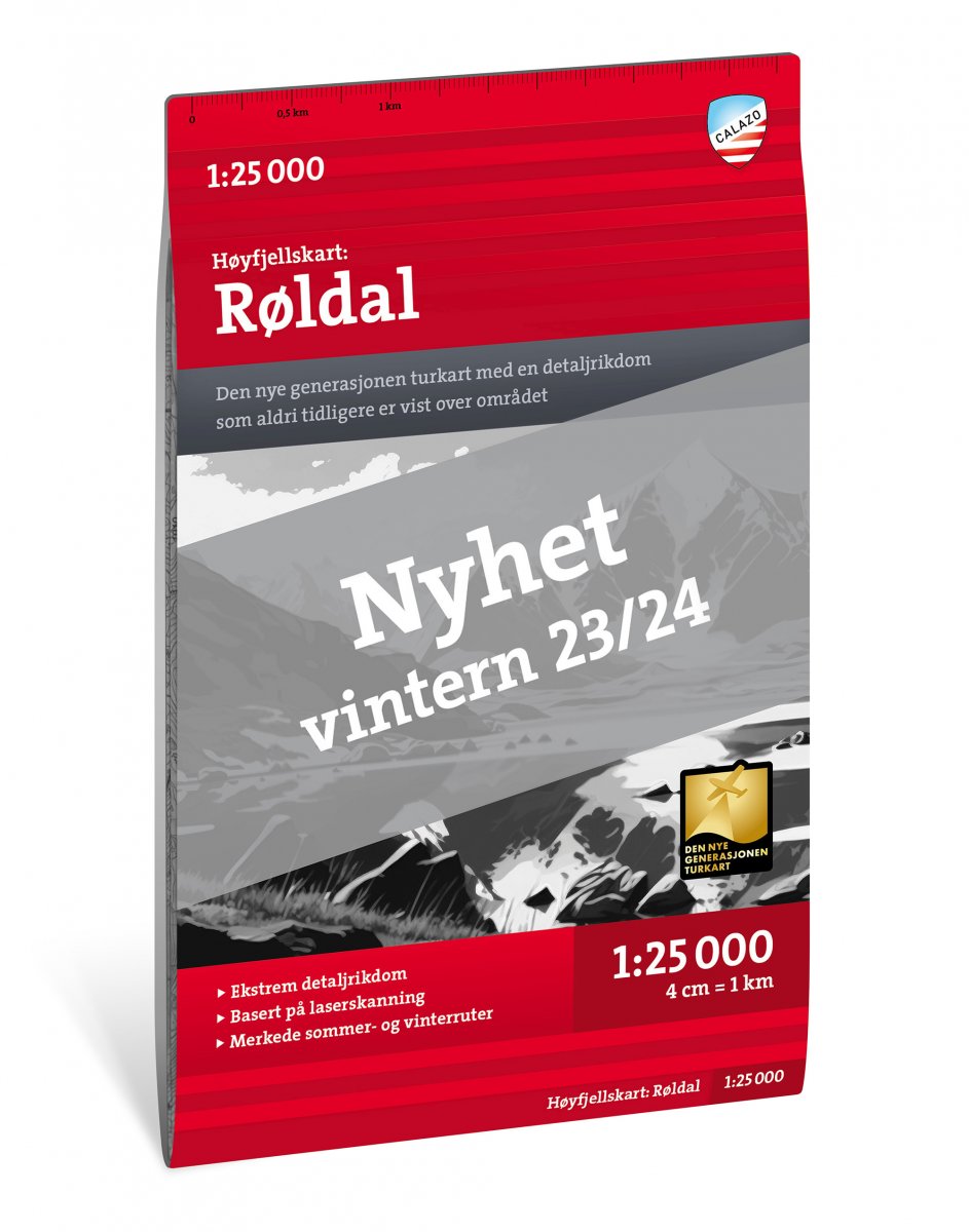 Online bestellen: Wandelkaart Hoyfjellskart Røldalsfjell | Noorwegen | Calazo