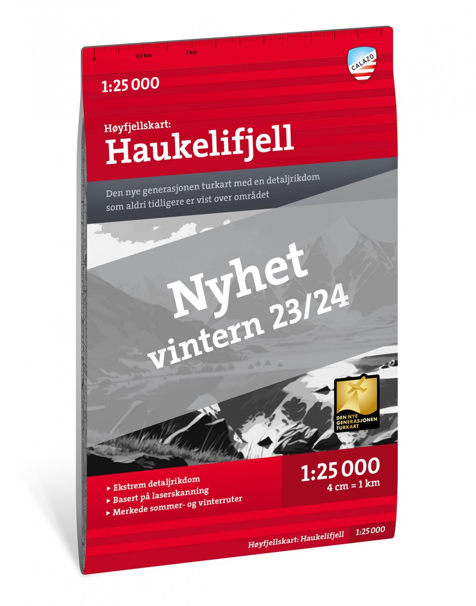 Online bestellen: Wandelkaart Hoyfjellskart Haukelifjell | Noorwegen | Calazo