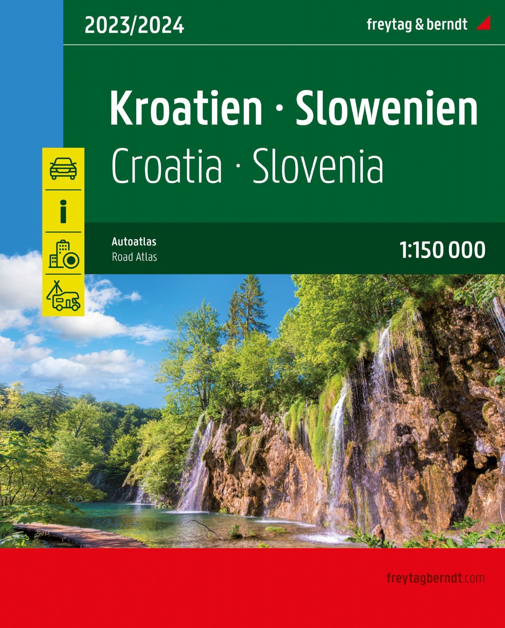 Online bestellen: Wegenatlas Superatlas Kroatië - Slovenië | Freytag & Berndt