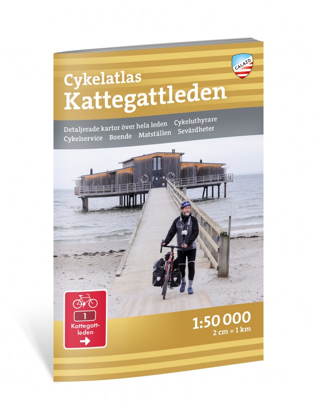 Online bestellen: Fietsgids - Fietsatlas Cykelatlas SE Kattegattleden 1:50.000 | Calazo
