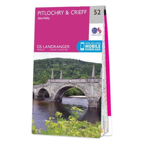 Online bestellen: Wandelkaart - Topografische kaart 052 Landranger Pitlochry & Crieff | Ordnance Survey