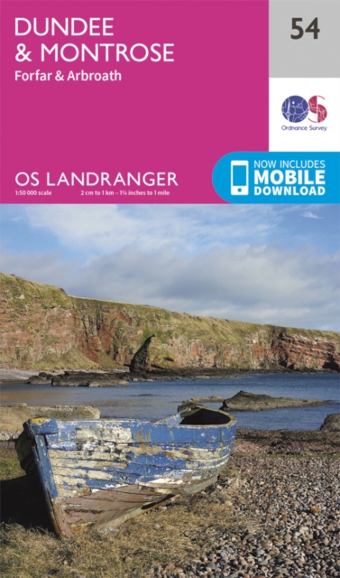 Online bestellen: Wandelkaart - Topografische kaart 054 Landranger Dundee & Montrose, Forfar & Arbroath | Ordnance Survey