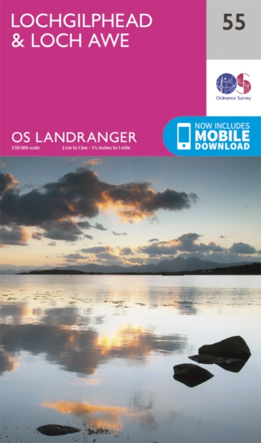 Online bestellen: Wandelkaart - Topografische kaart 055 Landranger Lochgilphead & Loch Awe | Ordnance Survey