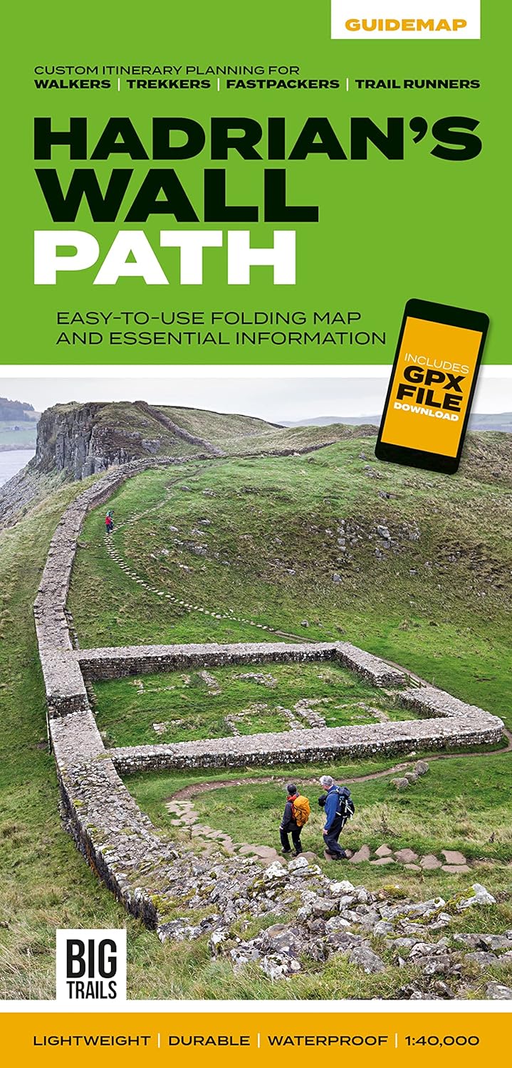 Online bestellen: Wandelkaart Hadrian's Wall Path | Vertebrate Publishing