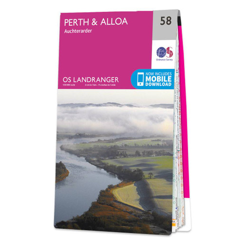 Online bestellen: Wandelkaart - Topografische kaart 058 Landranger Perth to Alloa, Auchterarder | Ordnance Survey