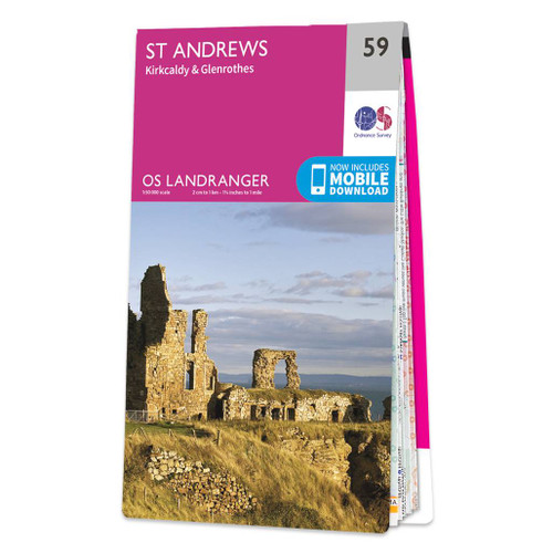 Online bestellen: Wandelkaart - Topografische kaart 059 Landranger St Andrews, Kirkcaldy & Glenrothes | Ordnance Survey
