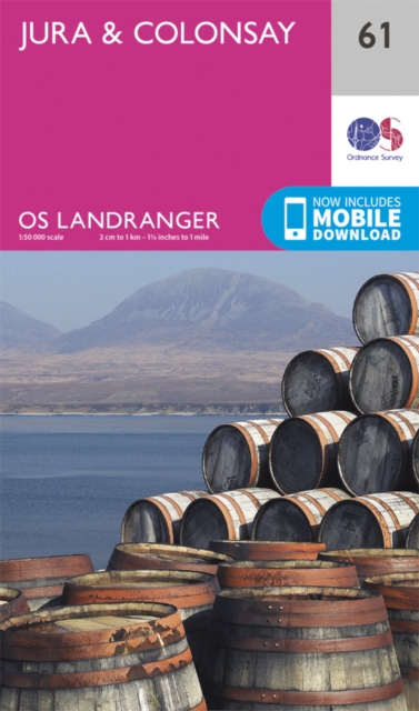 Online bestellen: Wandelkaart - Topografische kaart 061 Landranger Jura & Colonsay | Ordnance Survey