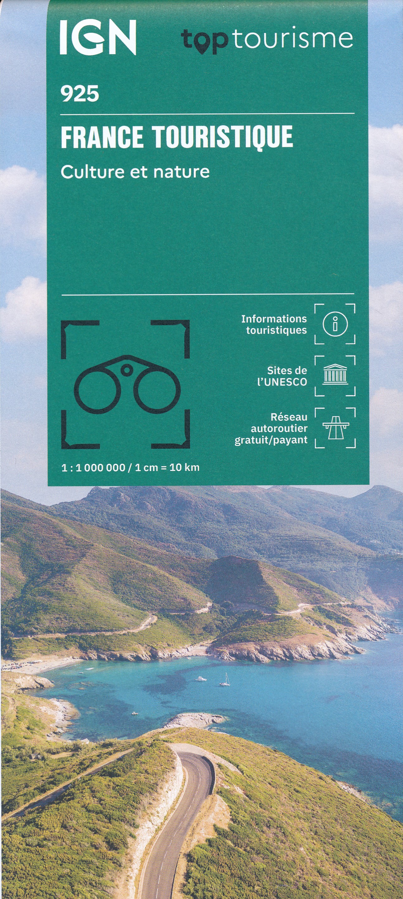 Online bestellen: Wegenkaart - landkaart 925 France Touristique Frankrijk | IGN - Institut Géographique National