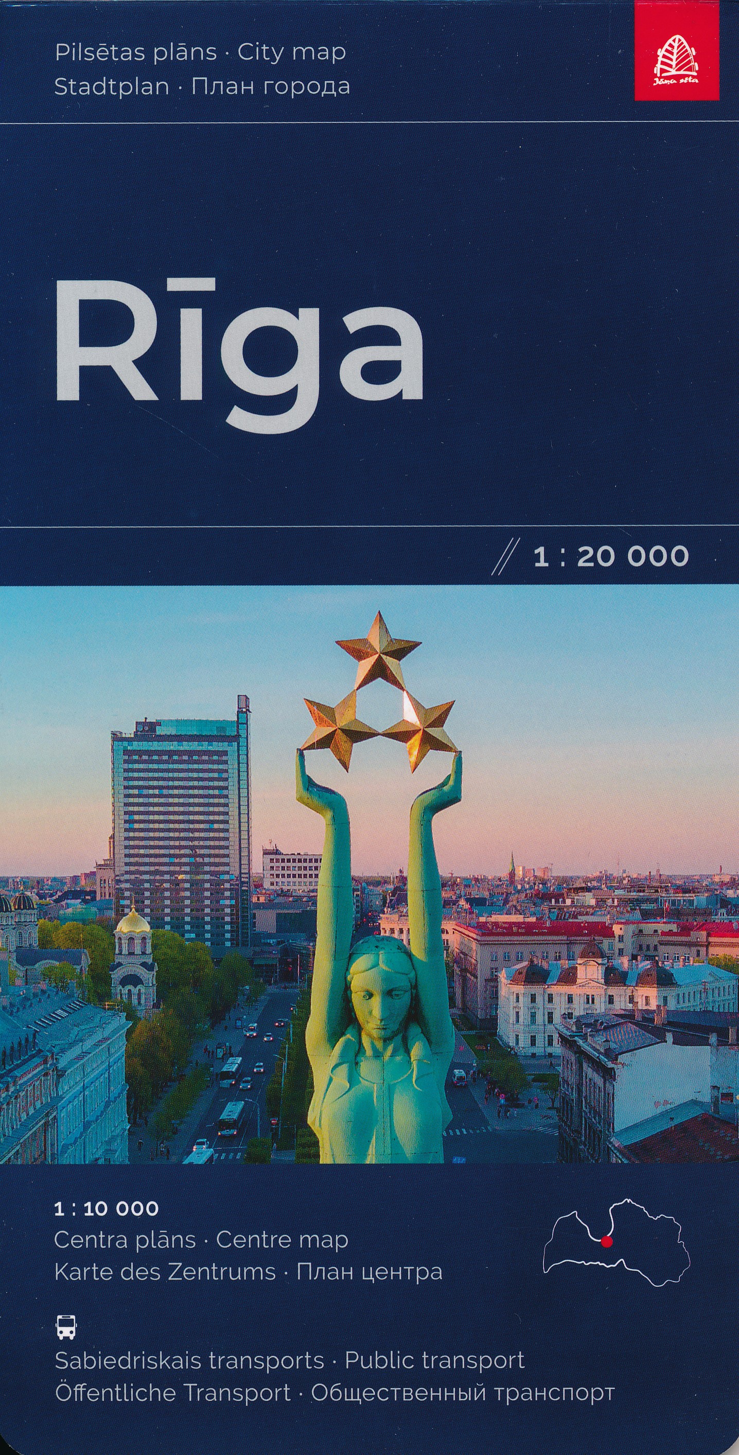 Online bestellen: Stadsplattegrond Riga | Jana Seta