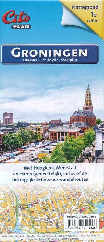 Online bestellen: Stadsplattegrond Citoplan Groningen | Buijten & Schipperheijn