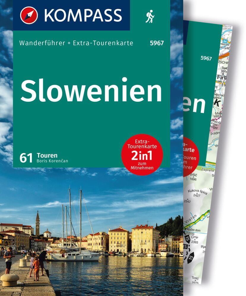 Online bestellen: Wandelgids Wanderführer Slowenien - Slovenie | Kompass