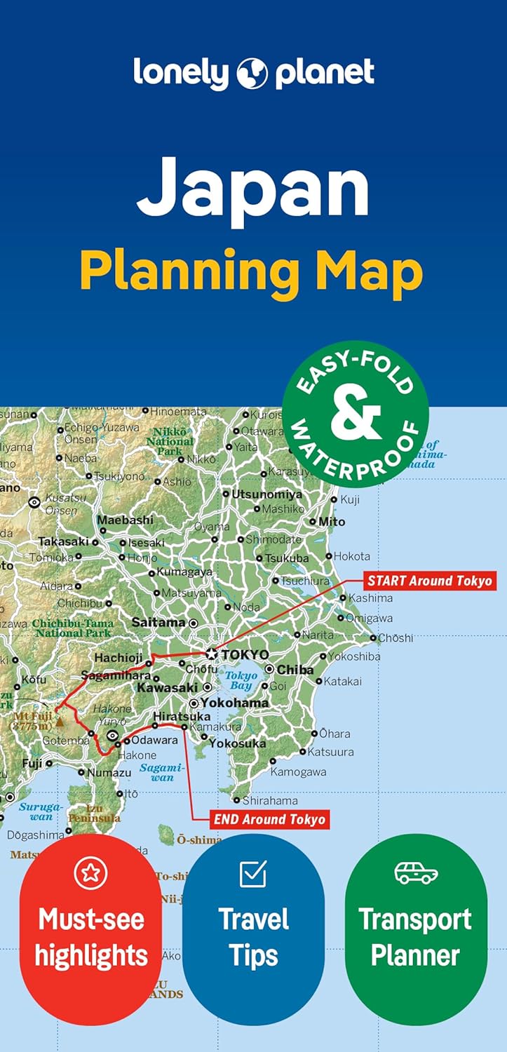 Online bestellen: Wegenkaart - landkaart Planning Map Japan | Lonely Planet