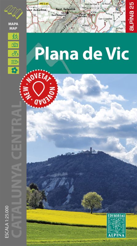 Online bestellen: Wandelkaart Plana de Vic | Editorial Alpina
