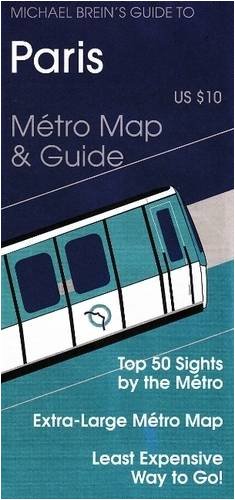 Online bestellen: Spoorwegenkaart Guide to Paris : Metro Map & Guide | Michael Brein Inc