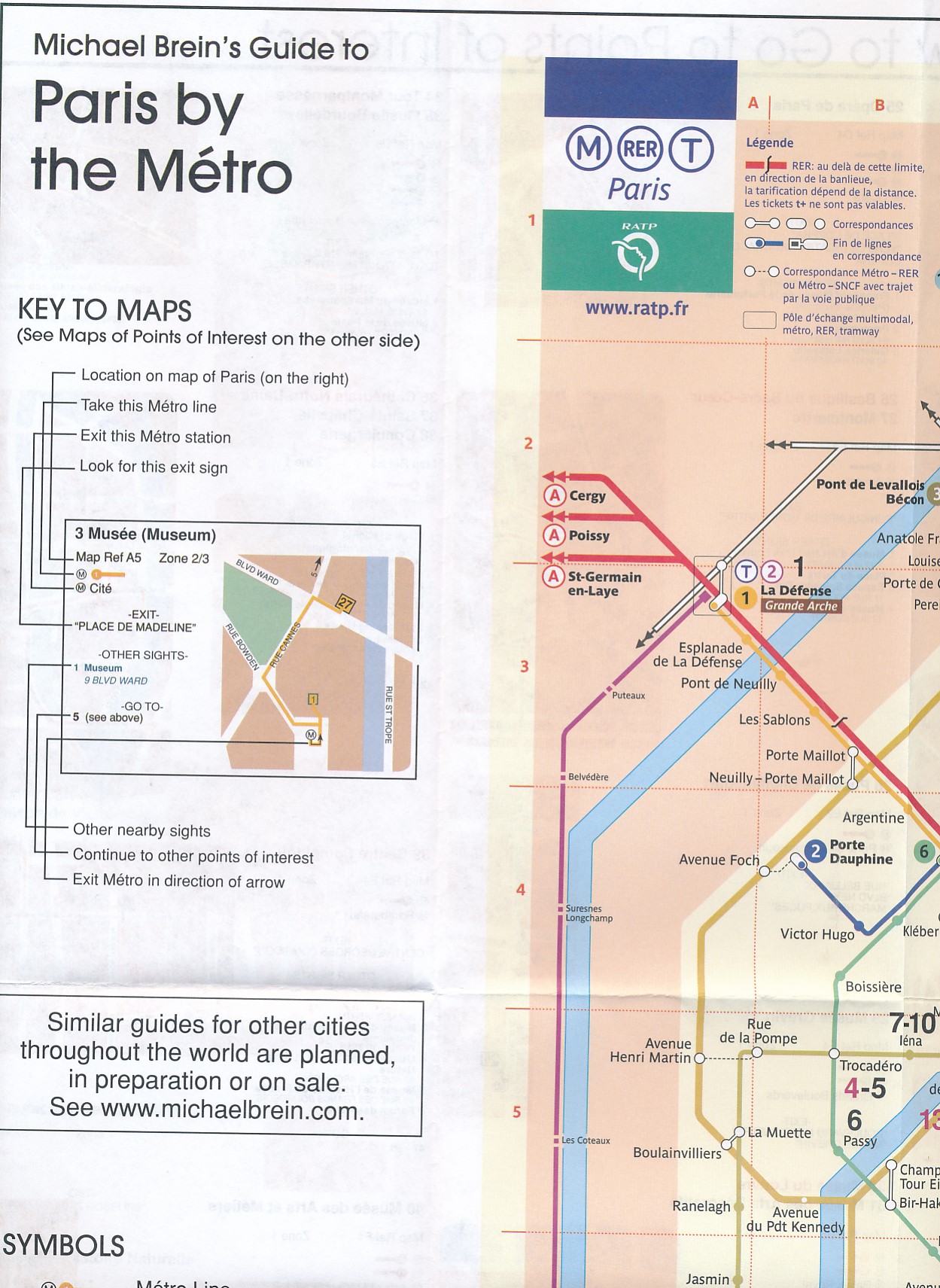 Spoorwegenkaart Guide to Paris : Metro Map & Guide | Michael Brein Inc ...