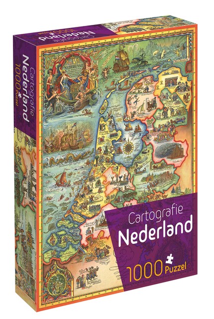 Online bestellen: Legpuzzel Cartografie Nederland | Tucker's Fun Factory