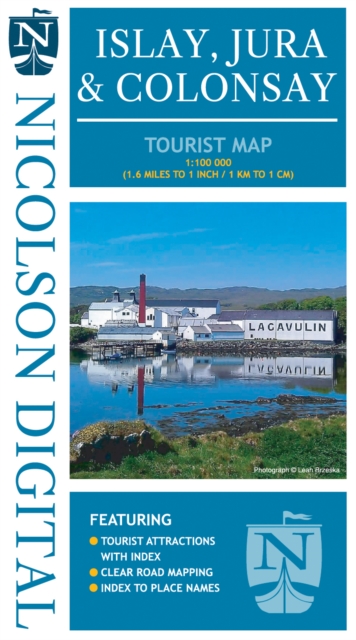 Online bestellen: Wegenkaart - landkaart Islay, Jura & Colonsay Tourist Map | Nicolson