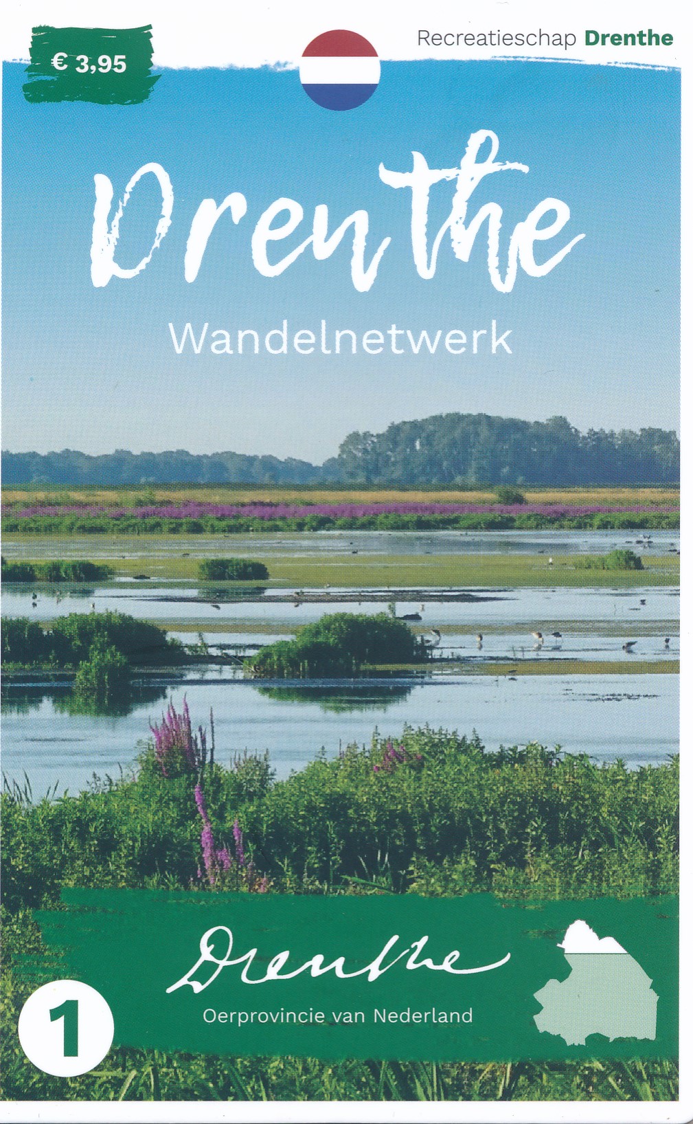 Online bestellen: Wandelknooppuntenkaart - Wandelkaart 1 Wandelnetwerk Drenthe Noord Drenthe met Groningen - Roden - Eelde - Zudlaren | Recreatieschap Drenthe