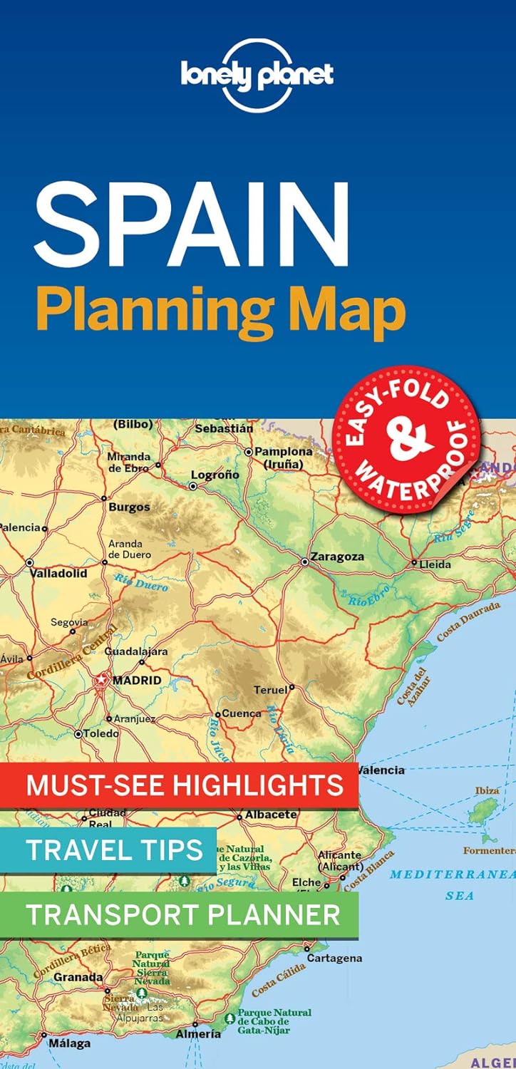 Online bestellen: Wegenkaart - landkaart Planning Map Spain - Spanje | Lonely Planet