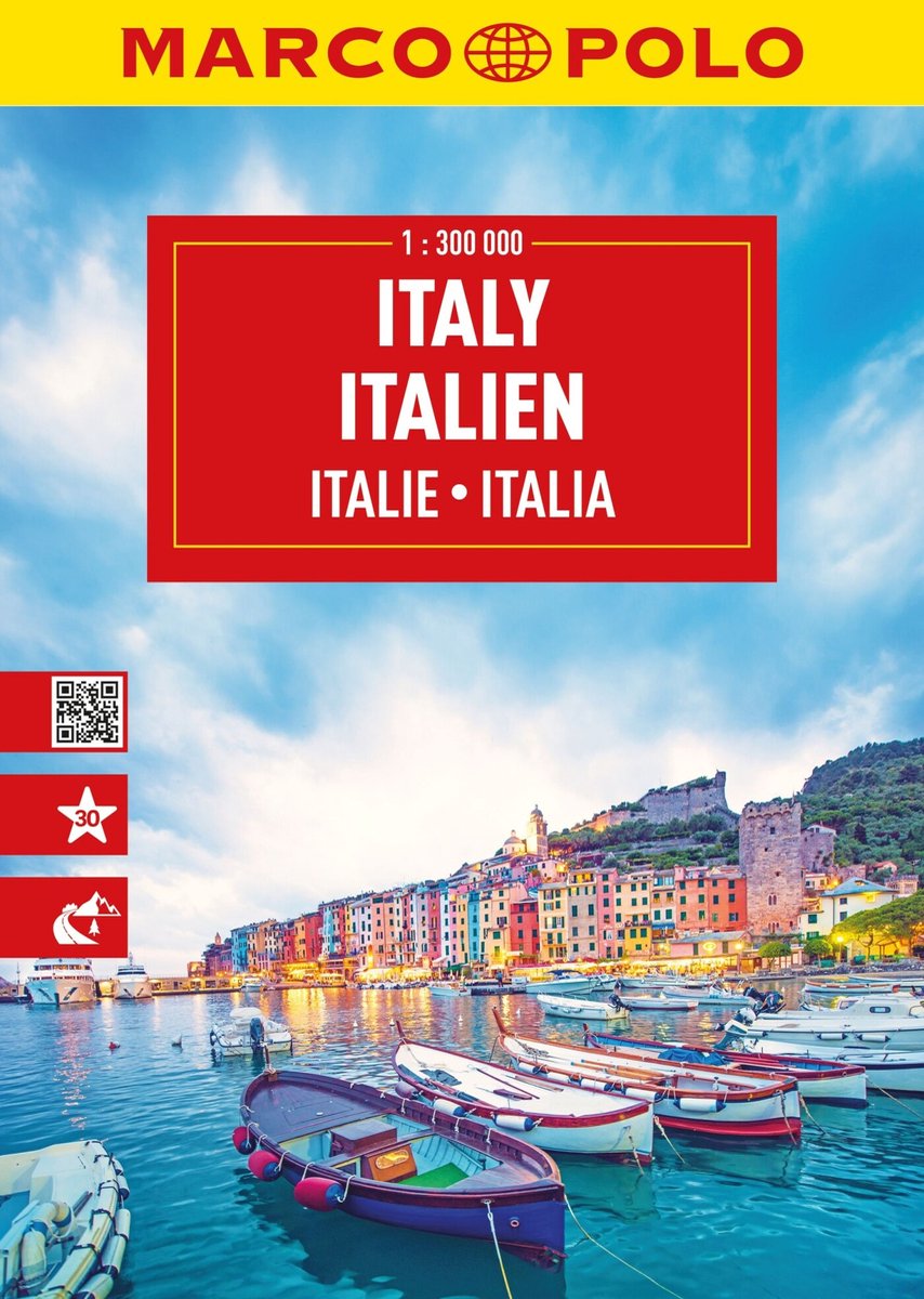 Online bestellen: Wegenatlas Italien - Italie | A4 | Ringband | Marco Polo