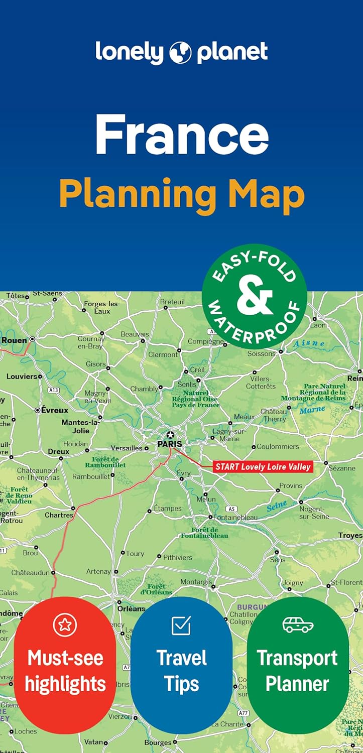 Online bestellen: Wegenkaart - landkaart Planning Map France | Lonely Planet