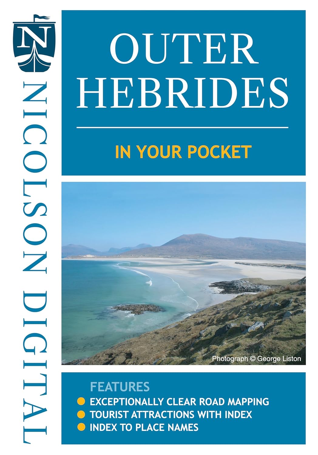 Online bestellen: Wegenkaart - landkaart in your pocket Outer Hebrides | Nicolson