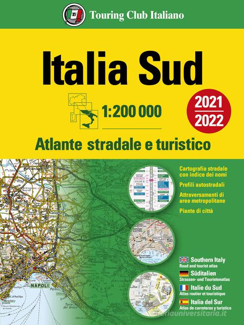 Online bestellen: Opruiming - Wegenatlas Atlante stradale Italia Sud - Italie zuid | Touring Club Italiano