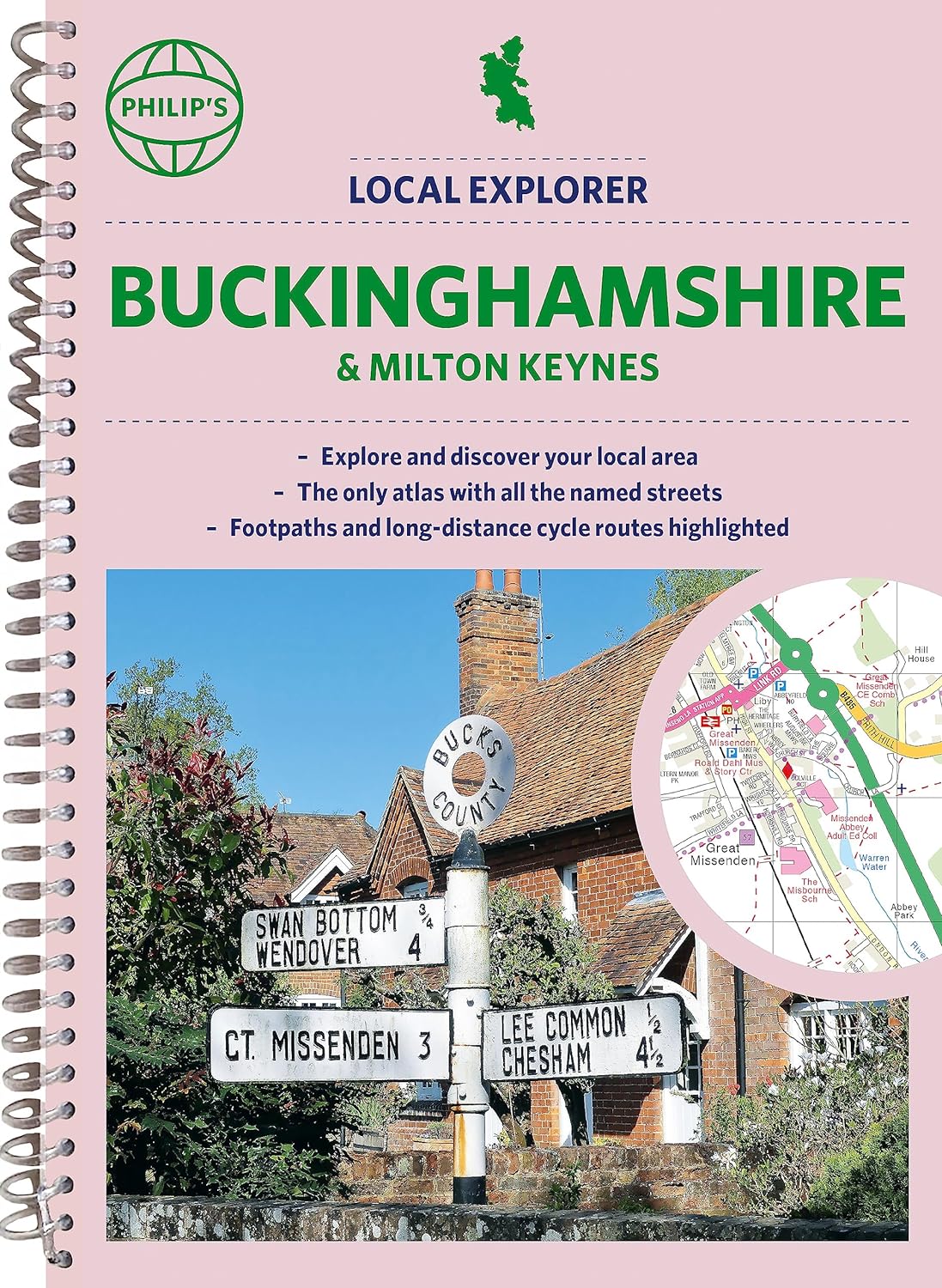 Online bestellen: Wegenatlas Local Explorer Street Atlas Buckinghamshire and Milton Keynes | Philip's Maps