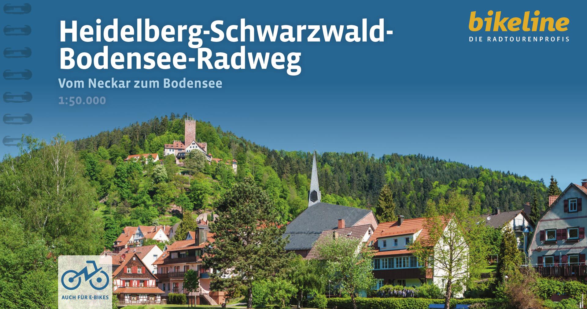Wandelgids Bikeline Heidelberg-Schwarzwald-Bodensee-Radweg | Esterbaue