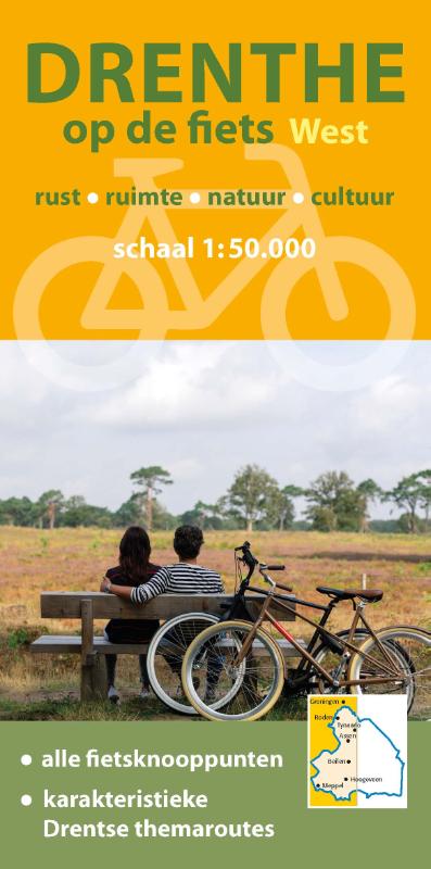 Online bestellen: Fietskaart - Fietsknooppuntenkaart Drenthe op de fiets - West | Buijten & Schipperheijn
