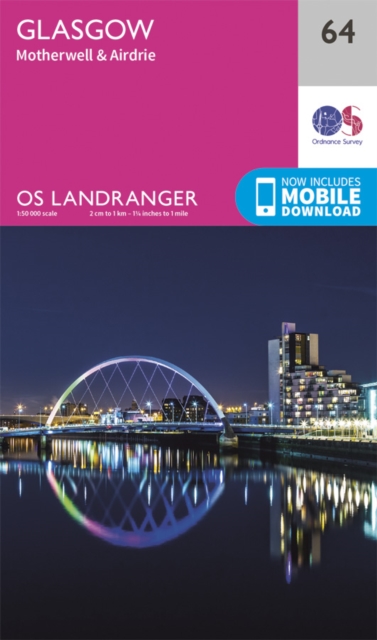 Online bestellen: Wandelkaart - Topografische kaart 064 Landranger Glasgow, Motherwell & Airdrie | Ordnance Survey