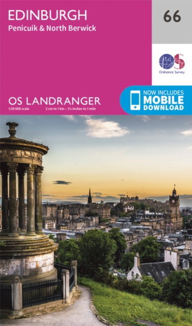 Online bestellen: Wandelkaart - Topografische kaart 066 Landranger Edinburgh, Penicuik & North Berwick | Ordnance Survey
