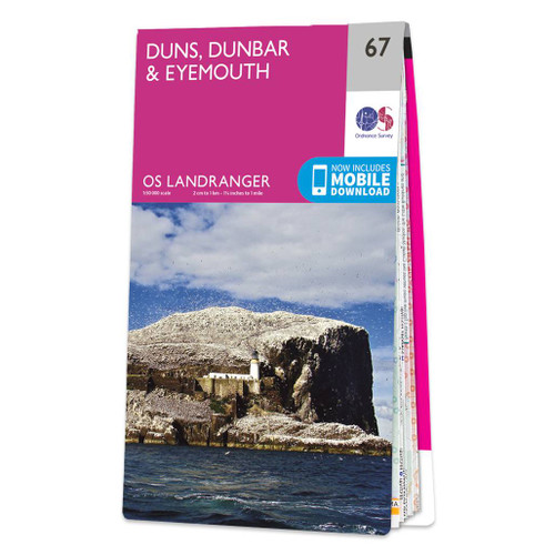 Online bestellen: Wandelkaart - Topografische kaart 067 Landranger Duns, Dunbar & Eyemouth area | Ordnance Survey