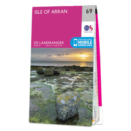 Online bestellen: Wandelkaart - Topografische kaart 069 Landranger Isle of Arran | Ordnance Survey