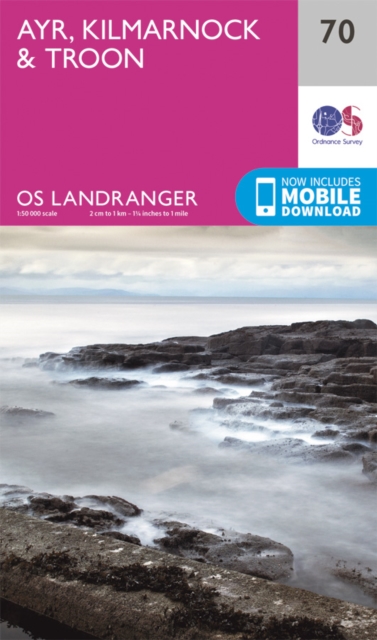 Online bestellen: Wandelkaart - Topografische kaart 070 Landranger Ayr, Kilmarnock & Troon | Ordnance Survey