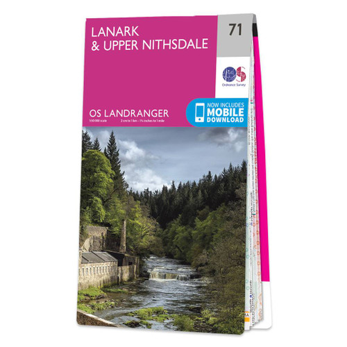 Online bestellen: Wandelkaart - Topografische kaart 071 Landranger Lanark & Upper Nithsdale | Ordnance Survey