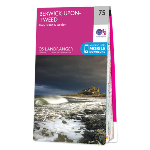 Online bestellen: Wandelkaart - Topografische kaart 075 Landranger Berwick-upon-Tweed, Holy Island & Wooler, Farne Islands | Ordnance Survey