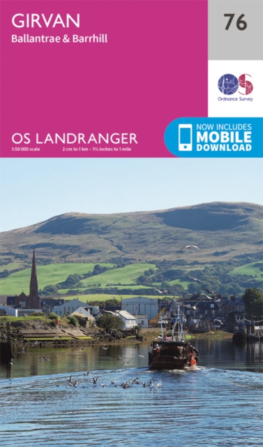 Online bestellen: Wandelkaart - Topografische kaart 076 Landranger Girvan, Ballantrae & Barrhill | Ordnance Survey