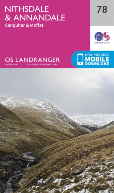Online bestellen: Wandelkaart - Topografische kaart 078 Landranger Nithsdale & Annandale, Sanquhar & Moffat | Ordnance Survey