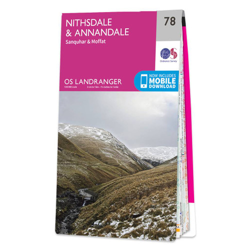 Online bestellen: Wandelkaart - Topografische kaart 078 Landranger Nithsdale & Annandale, Sanquhar & Moffat | Ordnance Survey