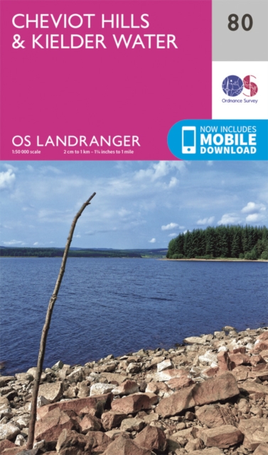 Online bestellen: Wandelkaart - Topografische kaart 080 Landranger Cheviot Hills & Kielder Water | Ordnance Survey