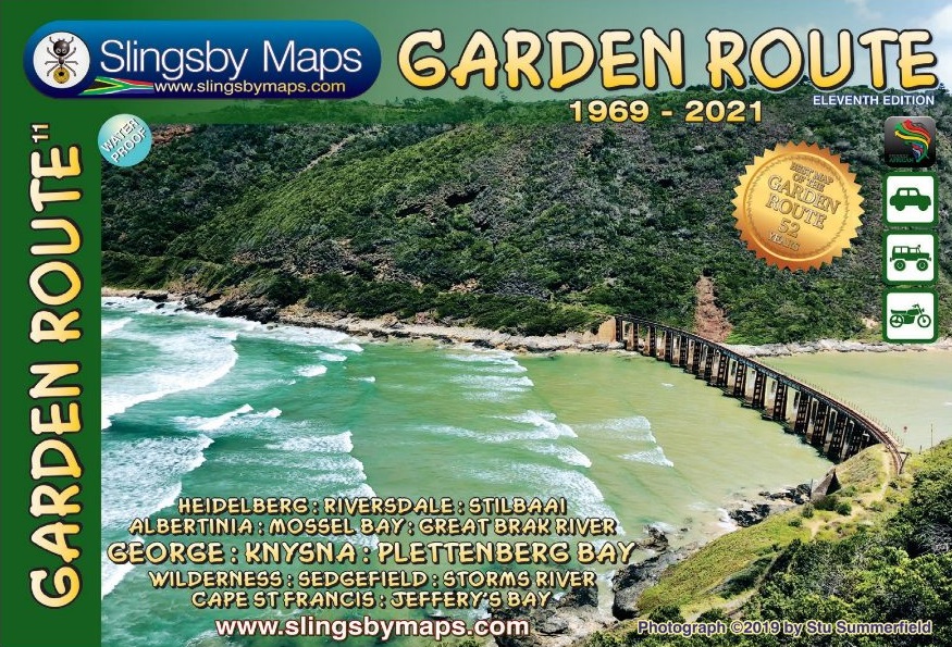 Wegenkaart - landkaart Garden Route…