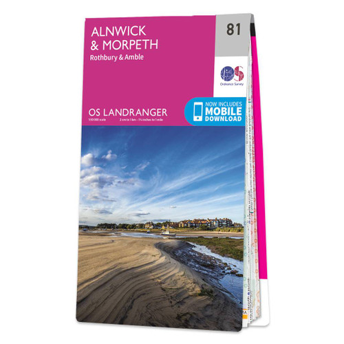 Online bestellen: Wandelkaart - Topografische kaart 081 Landranger Alnwick & Morpeth | Ordnance Survey