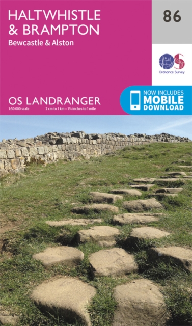 Online bestellen: Wandelkaart - Topografische kaart 086 Landranger Haltwhistle & Brampton, Bewcastle & Alston | Ordnance Survey