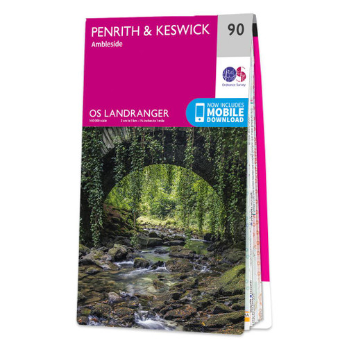Online bestellen: Wandelkaart - Topografische kaart 090 Landranger Penrith & Keswick, Ambleside (Lake District) | Ordnance Survey