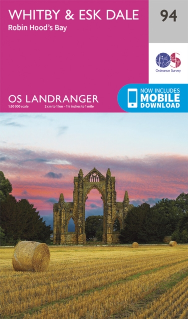 Online bestellen: Wandelkaart - Topografische kaart 094 Landranger Whitby & Esk Dale, Robin Hood's Bay | Ordnance Survey