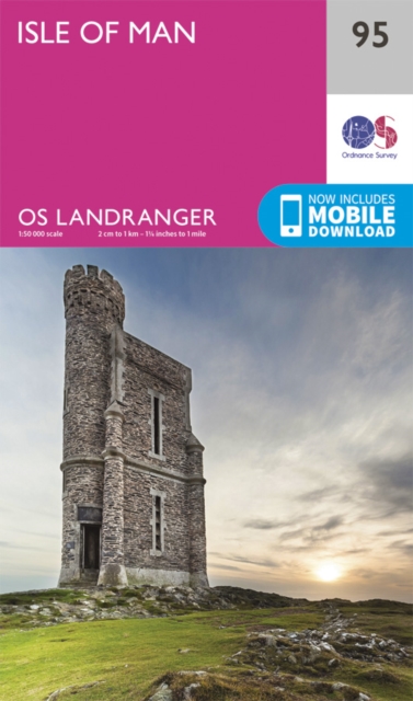 Online bestellen: Wandelkaart - Topografische kaart 095 Landranger Isle of Man | Ordnance Survey