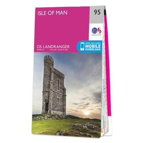 Online bestellen: Wandelkaart - Topografische kaart 095 Landranger Isle of Man | Ordnance Survey