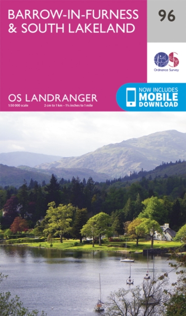 Online bestellen: Wandelkaart - Topografische kaart 096 Landranger Barrow-in-Furness & South Lakeland Lake District | Ordnance Survey